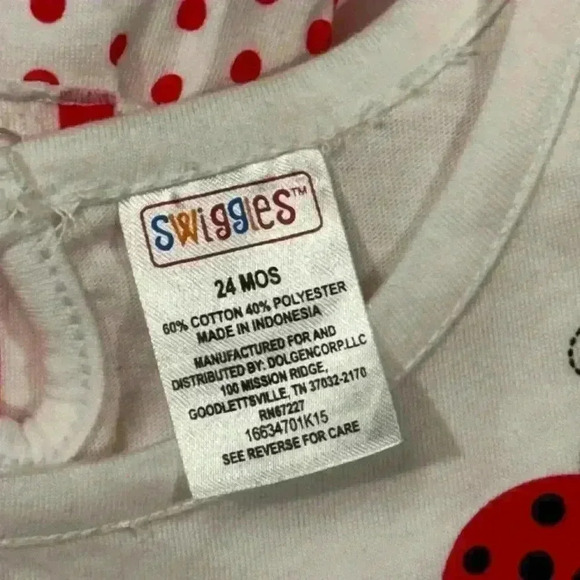 NWT- Swiggles Red/White Sleeveless Ladybug Dress-size 24 months - Picture 3 of 3